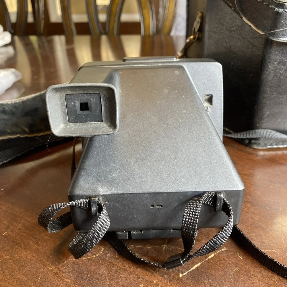 Vintage Polaroid Pronto! RF Instant Land Camera w/ Polaroid Branded Leather case